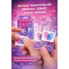 Meva Takı ve Aksesuar Sevgiliye Özel Parmak Izi Anahtarlık | Kişiye Özel Şarkılı Çift Anahtarlık | Romantik Hediye Seti I Yıldız Tilbe Dillere Destan