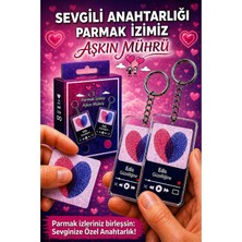 Meva Takı ve Aksesuar Sevgiliye Özel Parmak Izi Anahtarlık | Kişiye Özel Şarkılı Çift Anahtarlık | Romantik Hediye Seti I Edis Güzelliğine