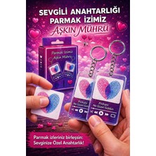 Meva Takı ve Aksesuar Sevgiliye Özel Parmak Izi Anahtarlık | Kişiye Özel Şarkılı Çift Anahtarlık | Romantik Hediye Seti I Pinhani Ne Güzel Güldün
