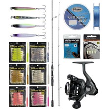 Yek Outdoor Yekoutdoor Arrow Worm Lrf Seti Okuma Wave Up Spin 165CM 3-14GR 2 Parça Olta Kamışı&okuma Acuador ACU-1000A 3+1bb Olta Makinesi
