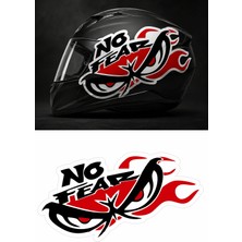 Sticker Usta No Fear Korku Yok Korkusuz Sticker Oto Araba Motosiklet Kask Sticker 00206