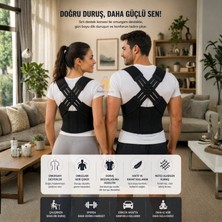 Multi Trendy Dik Duruş Korsesi Sırt Korsesi Kadın Erkek Kamburluk Önleyici Postür Düzeltici Bel Destek Korse