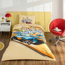 Taç Lisanslı Hot Wheels Winner Pamuk Tek Kişilik Nevresim Takımı
