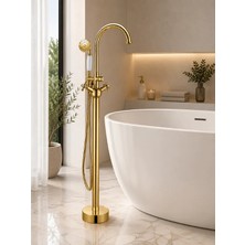 Yedi Yapı Ayaklı Küvet Bataryası-Jakuzi Bataryası Gold