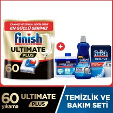 Finish Ultimate Plus Bulaşık Makinesi Deterjanı Kapsül Tablet 60 Adet + Temizlik Ve Bakım Seti