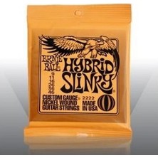 Ernie Ball Po2222 Hybird Slinky Nickel Wound 009-046 Elektro Gitar Tel Seti USA Menşeli