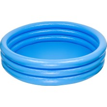 Intex 59416 Mavi Şişme Havuz 114 x 25 cm 3 Boğumlu Kolay Doldurulabilir Tasarım