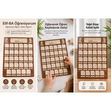 Münzevi Tasarım Kişiye Özel Ahşap Elifba/Kuran-ı Kerim Öğreniyorum/Tak-Çıkar Puzzle Eğitici Mateyal