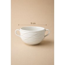Bev Kitchen Lüks Porselen Kulplu Kase 9 cm