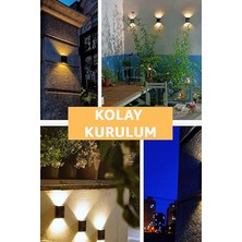 Ciyu Ticaret Bahçe Duvar Işıklandırması Çift Yönlü Sensörlü Modern Bahçe LED 4'lü Set