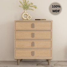 Comiet Karanfil 4 Çekmeceli Mdf Şifonyer