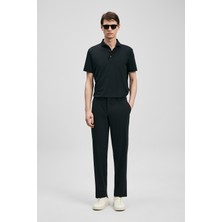 Lufian Calep Smart Erkek Chino Pantolon Slim Fit Siyah