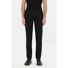 D'S Damat Ds Damat Relaxed Fit (Pilesiz) Siyah Armürlü Jogger Pantolon