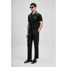Lufian Fenrıc Smart Erkek Chino Pantolon Slim Fit Siyah