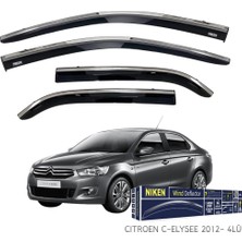 Citroen C-Elysee Niken Kromlu Cam Rüzgarlığı 4lü Set 2013 ve Üstü