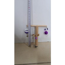 Netx  Kuş Oyuncaklı Tünek 19X17X1 cm Muhabbet ve Paraket Için Uygundur
