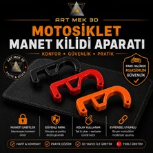 Artmek3D Motosiklet Gidon El Freni Manet Kilidi Aparatı