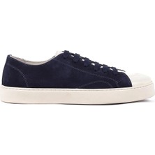 Shoetyle - Hakiki Süet Deri Lacivert Renk Erkek Sneaker - 666-01-03