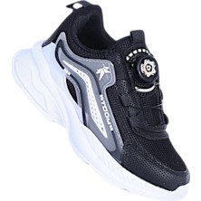 Ayakcenter Toom 011 Siyah Akıllı Bağcıklı Erkek Çocuk Spor Ayakkabı