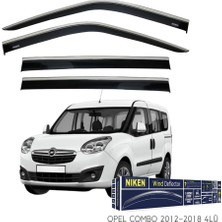 Opel Combo Niken Kromlu Cam Rüzgarlığı 4lü Set 2012 2018