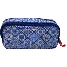 Brons Mozaik Desenli Çift Gözlü Kalem Kutusu