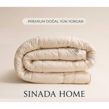 Sinada Klasik Yün Yorgan | 95×145 cm | Bebek ve Çocuk Boy %100 Merinos Kuzu Yünü