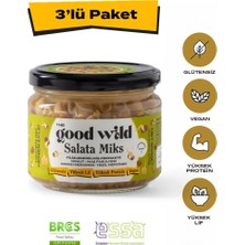 The Good Wild Filizlendirilmiş Fermante Salata Miks | Yemeye Hazır Glutensiz Ürün | Vegan | Yüksek Lif | 3x300 Gr