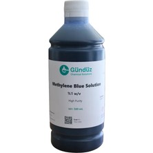 Gündüz Kimya Metilen Mavisi %1 Solüsyonu  500ML / 1litre