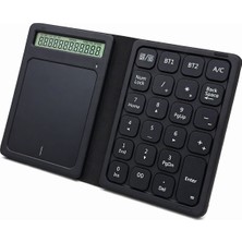 CoverZone Katlanabilir Deri Sayısal Klavye ve Dokunmatik Yüzey, Bluetooth Bağlantılı, Usb-C Şarj Edilebilir, Windows 10 Uyumlu, Hesap Makinesi Fonksiyonlu, Kablosuz Klavye ve Touchpad | ZR1274
