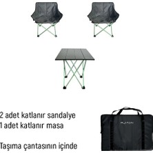 Platan 3 In 1 Sets - 2 Sandalye 1 Masa Seti Mh-M