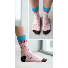 Neşeli Çoraplar Minik Şekerler Renkli Unisex Çorap