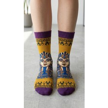Neşeli Çoraplar Firavun Renkli Unisex Çorap