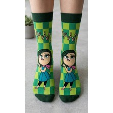 Neşeli Çoraplar Tiksinti Renkli Unisex Çorap