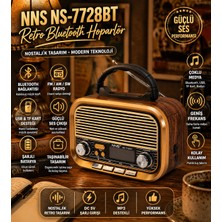 GUNKES Nostaljik Görünümlü Hoparlör Bluetooth ve Fm Radyo Özellikli – Hadron NS7773