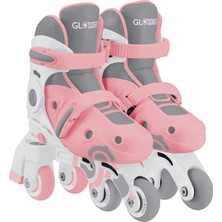 Globber 2in1 Paten XS/S - Pastel Pembe 3 Yaş ve Üzeri İçin Denge Sağlayan Tekerlekli Özellik