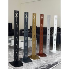 Etepzo Premium Dikey Şarjlı Süpürge Standı(Siyah) - 1,2 mm Kule + 4 mm Ağır Taban, 6 Başlık Tutucu, Kablo Düzenleyici
