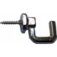 Bigelal Vidalı Kanca, Askı Büyük - 15X23MM, Nikel - 1 Adet