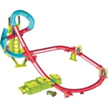 Calperia Neon Yarışlar Pist Seti, Motorlu Hızlandırıcı ve 1 Araba ile Eğlence