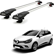 Rekapa Renault Clio 4 Sporttourer Sw 2013-2020 Uyumlu Ara Atkı Tavan Barı , Araç Üstü Ekipman Taşıma Barı , 2 Adet - Gri