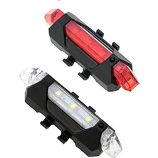 Calperia LED Bisiklet Işığı - Arka Ikaz Işık, USB Şarjlı ve 4 Modlu