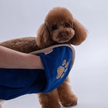 Pawstar Navy Blue Lacivert Evcil Hayvan Kurulama Havlusu-Köpek Kurulama Havlusu- Kedi Kurulama Havlusu