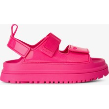 Ugg Goldenglow Glossy Sparkles Çocuk Pembe Sandalet.dpcr