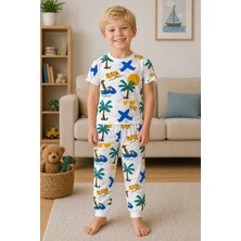 Beniizle Desenli Erkek Çocuk Pijama Takım