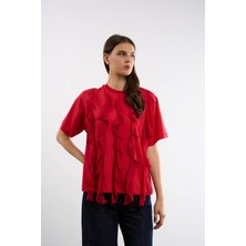 HANIQA Fırfırlı T-Shirt