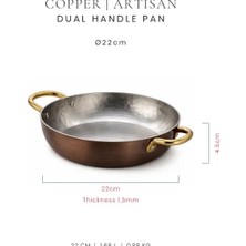 Voeux Artisan Koleksiyonu Bakır Dövmeli Sahan 22 cm