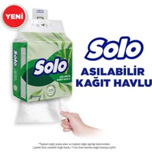 Solo Asılabilir Kağıt Havlu 1 Paket = 7 Rulo Hijyenik ve Pratik Kullanım İçin Uygun