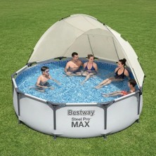 Bestway Steel Pro Max Gölgelikli Yer Üstü Prefabrik Havuz 305CM x 76CM 56406 BW608