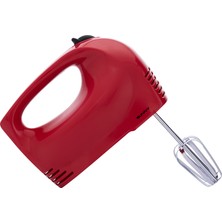 Sunny El Mikseri 300W Kırmızı Hamur Karıştırma Aparatlı 7 Kademeli Hız Ayarı Özellikli