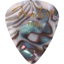 Fender 351 Premium Celluloid Picks Abalone - Thin - 1 Adet Pena Selüloit Malzemeden Üretilmiştir