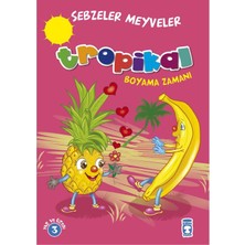 Boyama Zamanı Tropikal Sebzeler Meyveler